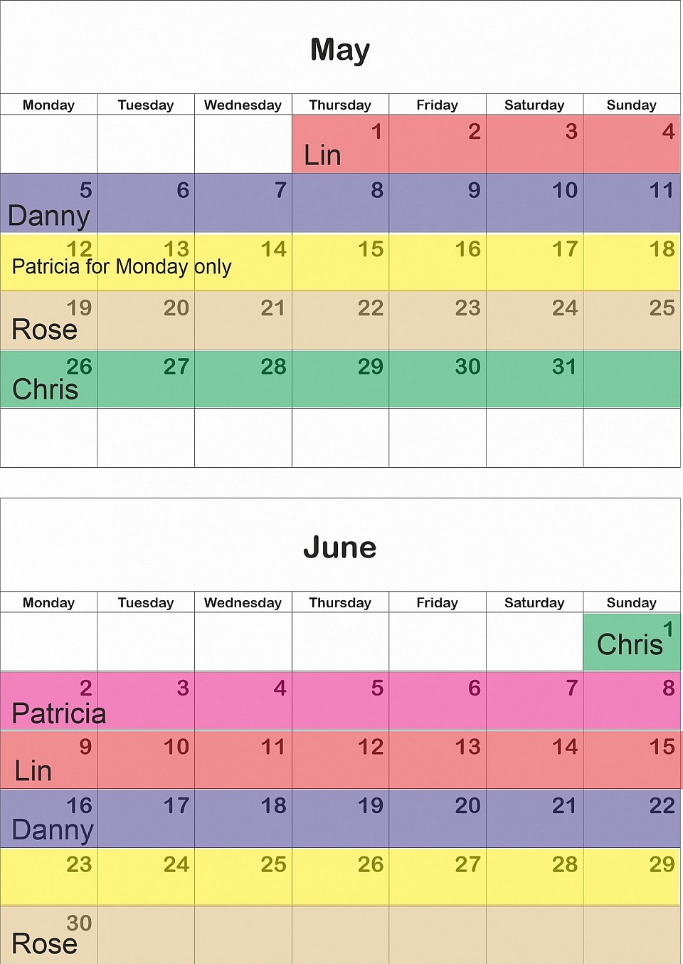 Trustee Emergency Rota