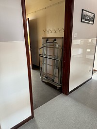 Larger tables in the Cloakroom