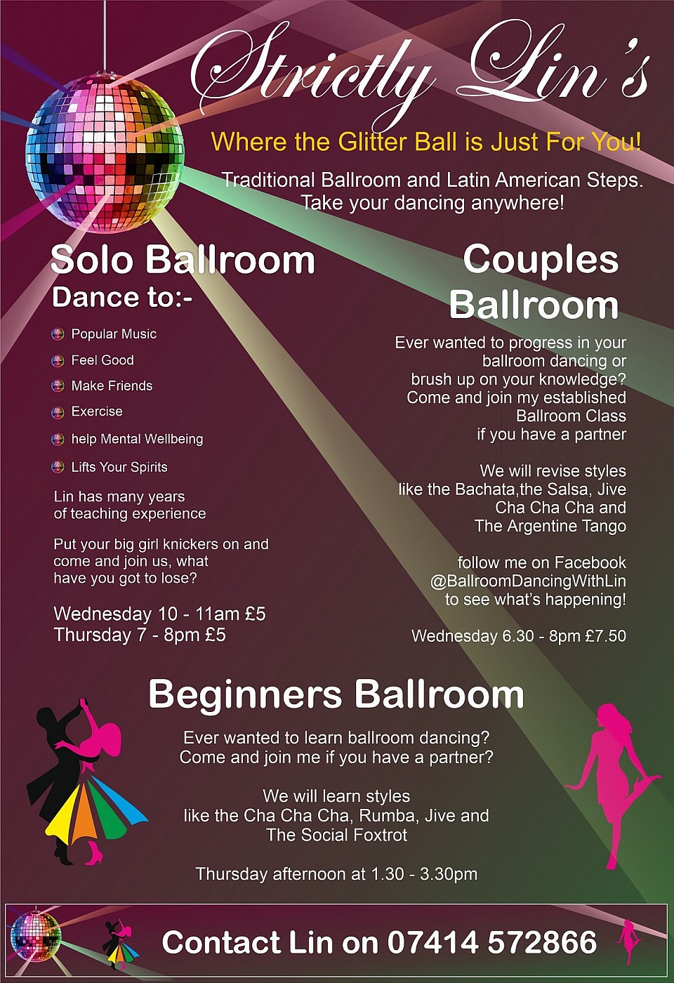 Call Lin on 07414 572866